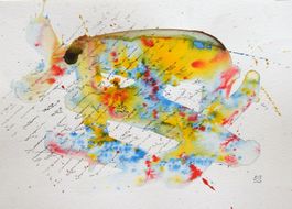 Tusche Zeichnung: Written IV