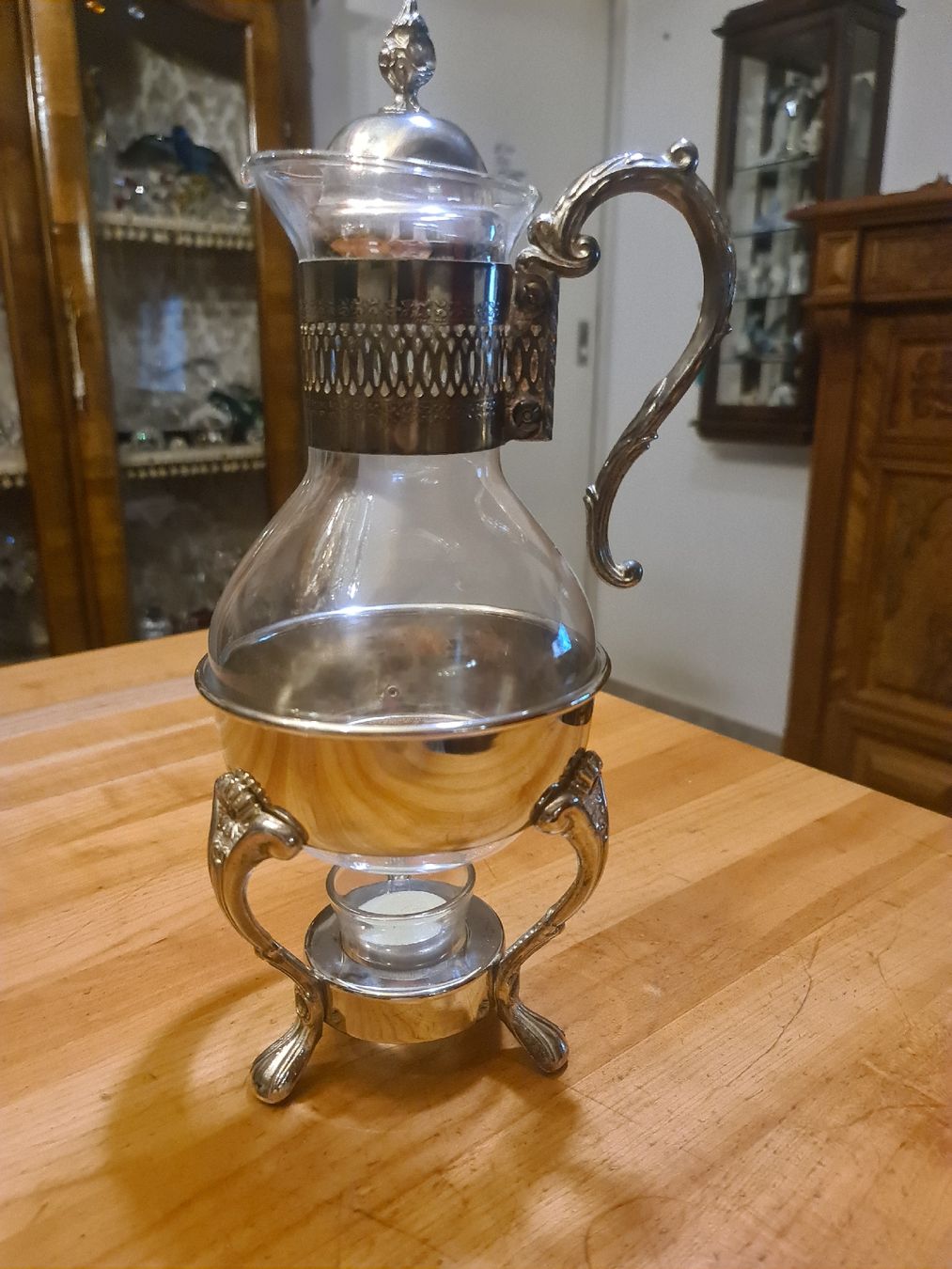 Caraffe: Glaskaraffe mit Stövchen – Usato da henau venduto da Rockj 1