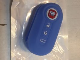 Schlüsselcover Silikon hellblau für diverse Fiat