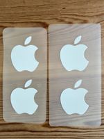 Apple Sticker 4er Pack neu Zustand