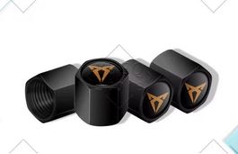 Cupra Ventilkappen 4er-Set Schwarz