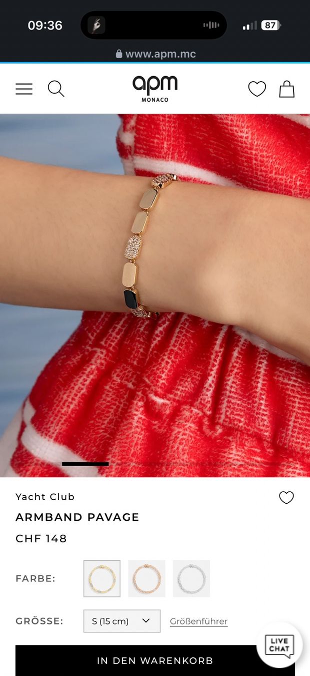 Armbänder & -reifen: APM Monaco Pavé Gold Armband – Neu (gemäss Beschreibung) aus Bottmingen von Itsclaire 7