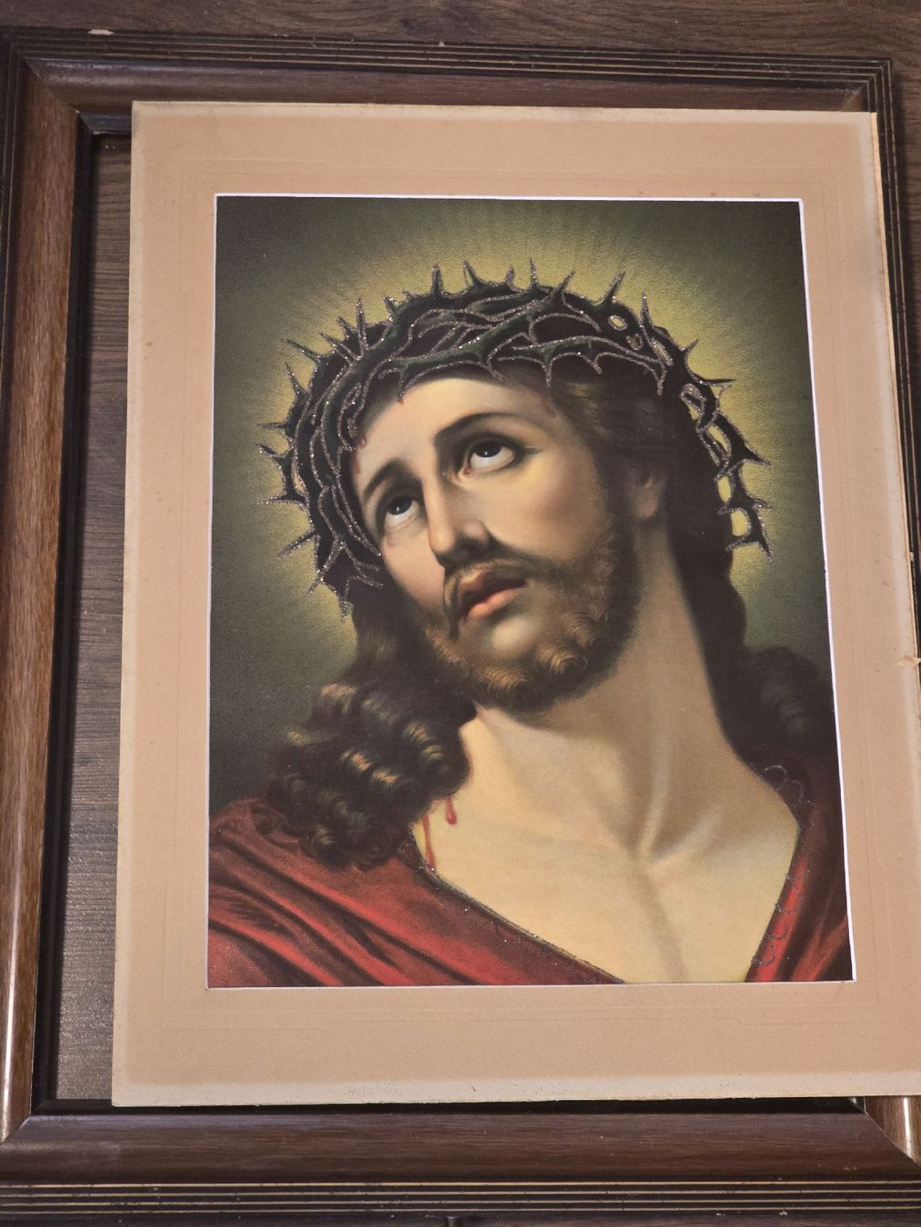 Foto & Immagini: Jesus und Maria 1920, 2 Andachtsbilder – Usato da Baden venduto da swiss-alps 1