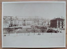 Antikes Foto Zürich Bahnhofbrücke