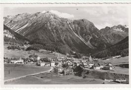 Ansichtskarte Bergün Albulatal schwarz-weiss