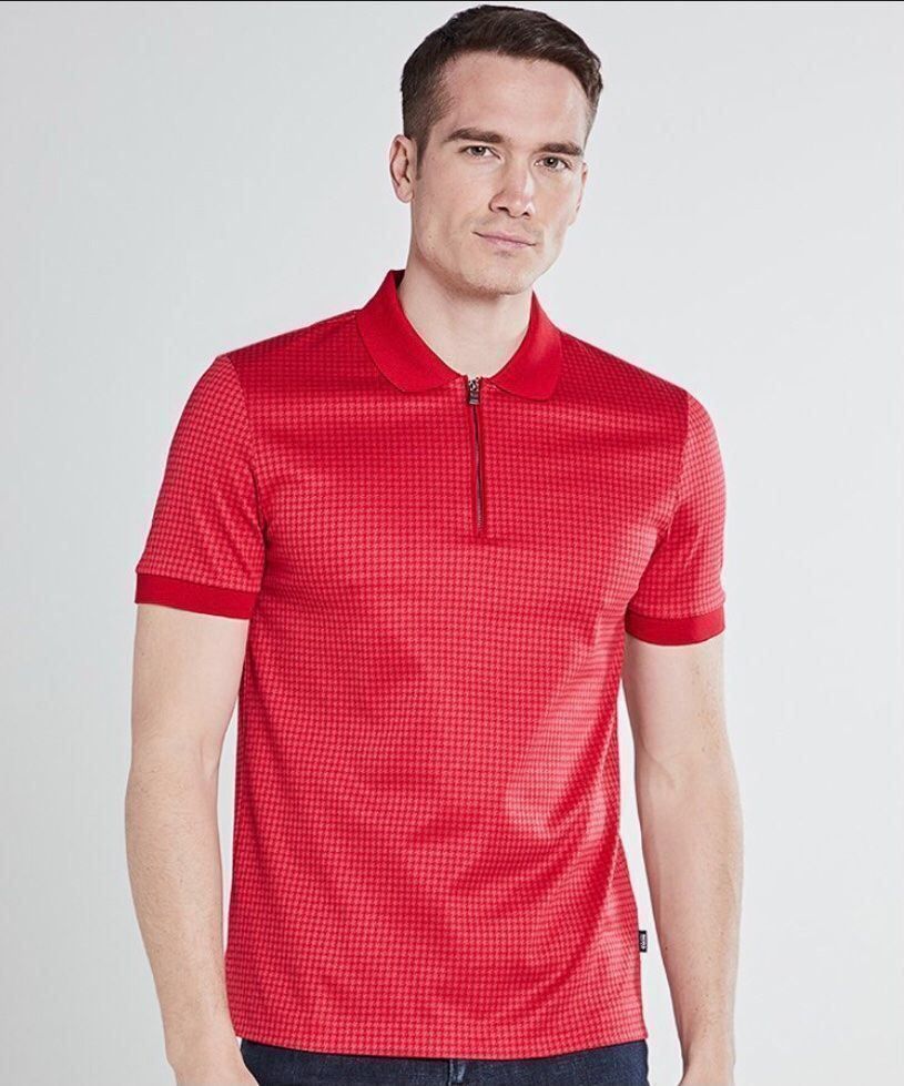 Hugo Boss Magliette Polo: BOSS - Poloshirt - rot – Nuovo e nell'imballaggio originale da Wittenbach venduto da bes_k8vr