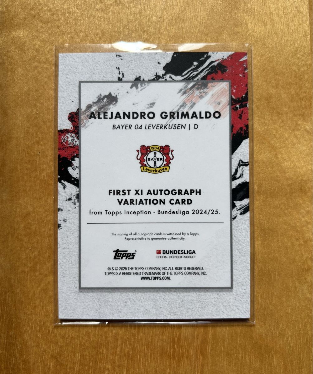 Topps Carte collezionabili: Alejandro Grimaldo 2024-25 Topps Inception Autograph /99 – Nuovo (secondo la descrizione) da Remigen venduto da ale_t7lv 1