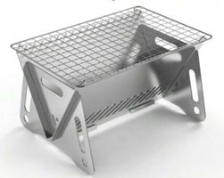 Kompakt Grill Edelstahl faltbar mit Tasche neu