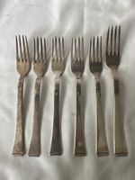5 Silber Dessertgabeln und 1 Essgabel S 90 gestempelt