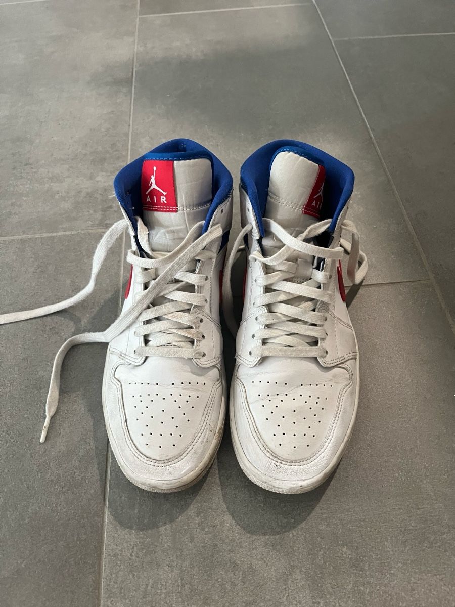 Jordan Scarpe da uomo: Jordan 1 Mid White Red Royal – Usato da Zuchwil venduto da celixne 2