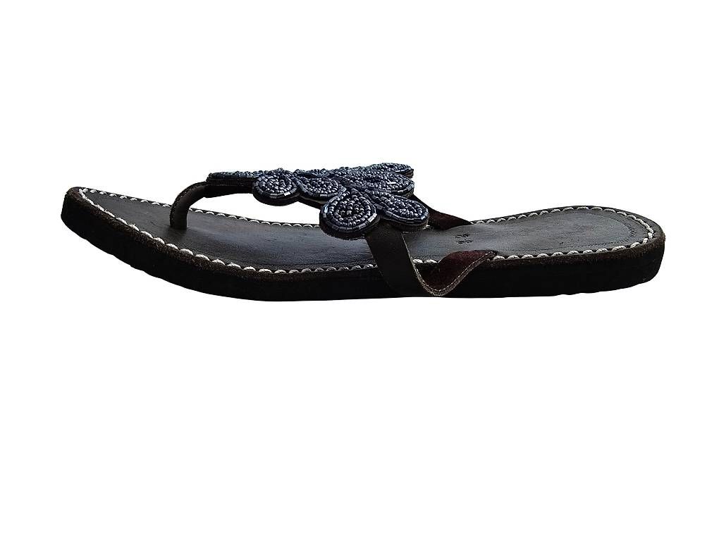 Damenschuhe: Handgemachte Leder-Sandalen - Anthrazit 38 – Neu und originalverpackt aus Brione s. Minusio von Littleninja 2
