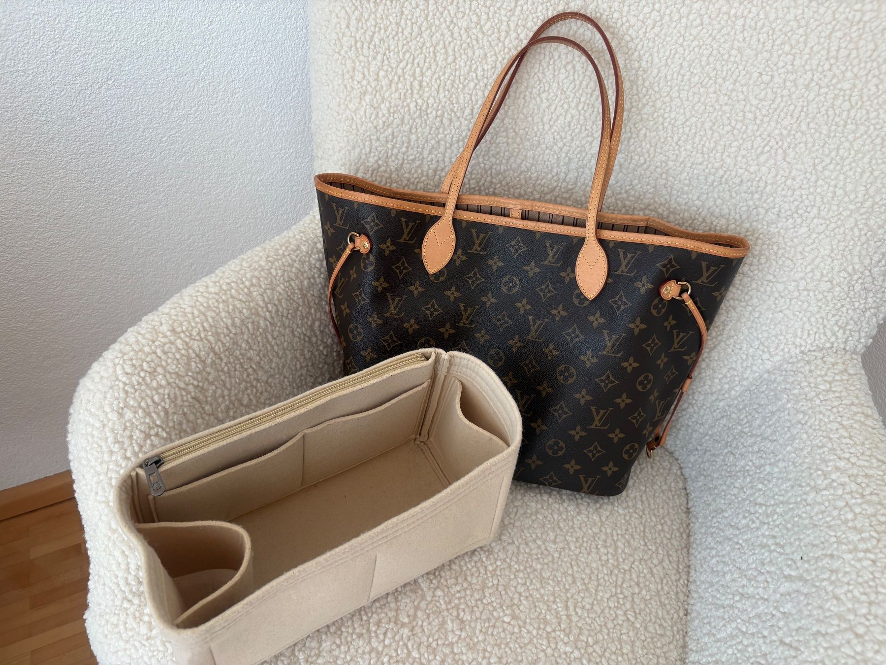 Louis Vuitton Borse da donna: Louis Vuitton Tasche Neverfull MM Monogram mit Organizer – Usato da Biel-Bienne venduto da Roserosse13