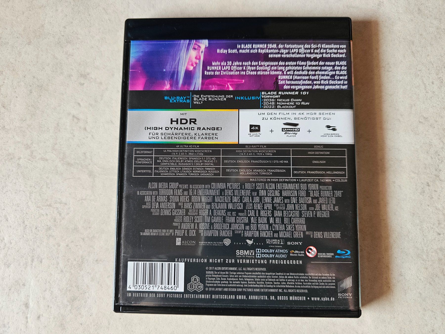 Alle DVDs: Blade Runner 2049  /  4K Ultra HD + Bluray – Gebraucht aus Schneisingen von  1