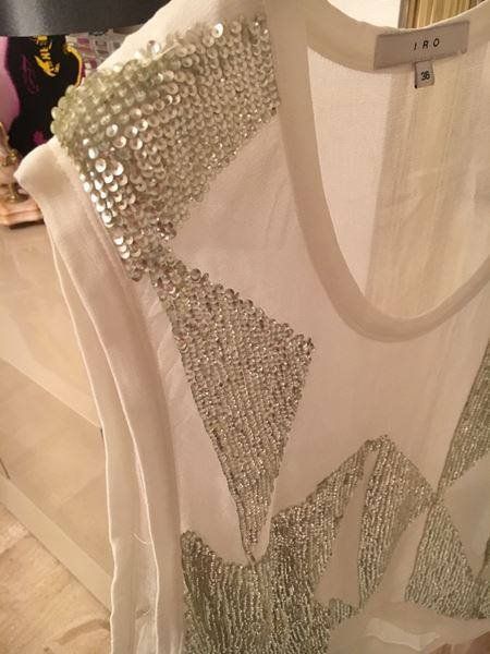Iro Top: IRO Sequin Embellished Sleveless Top – Nuovo (secondo la descrizione) da Zuerich venduto da Koralle8 1