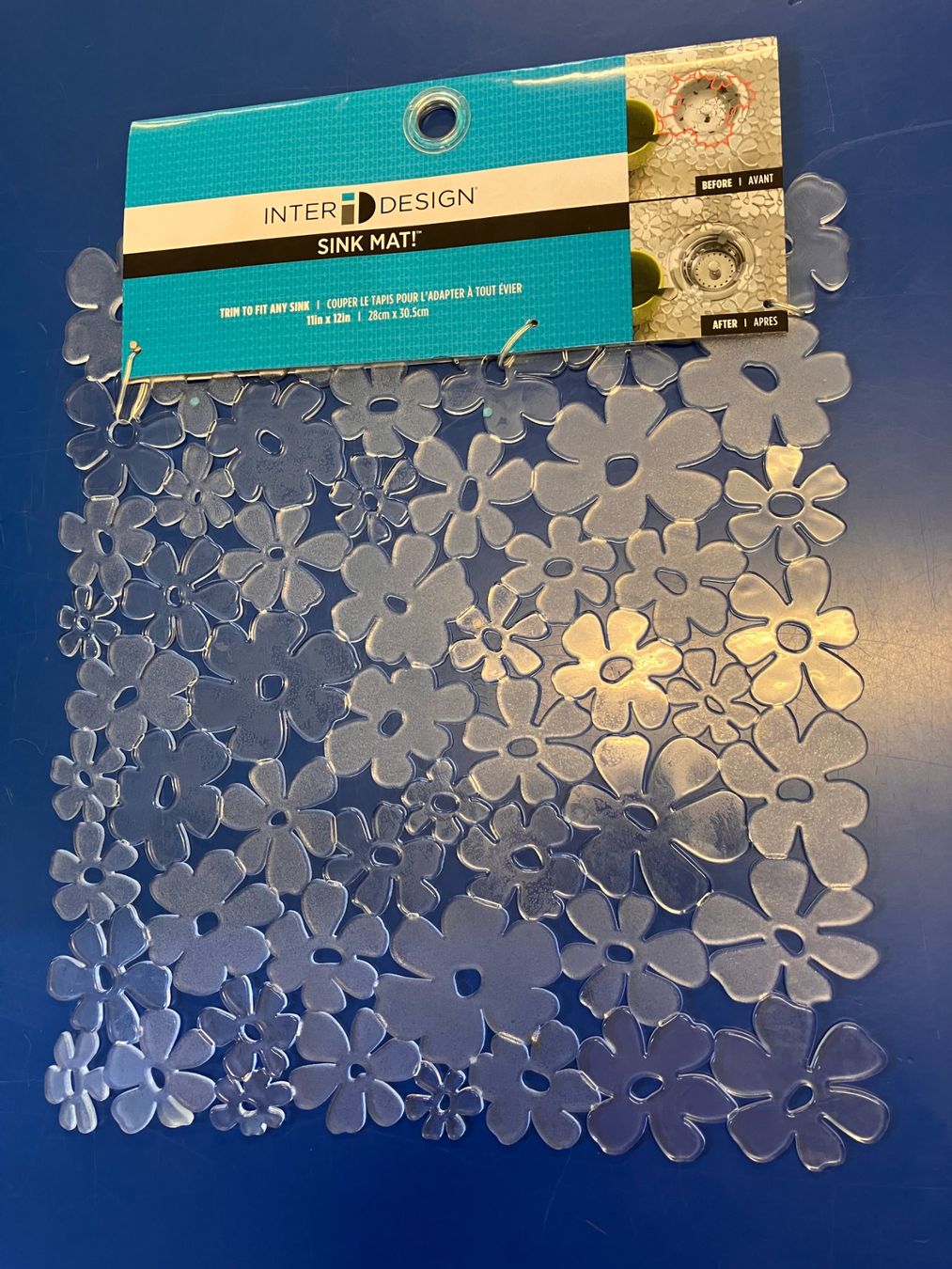 Piatti di portata: 60 Stk. iDesign Blumz Waschbeckenmatte transparent – Nuovo e nell'imballaggio originale da Dietikon venduto da TMP_ZH 1