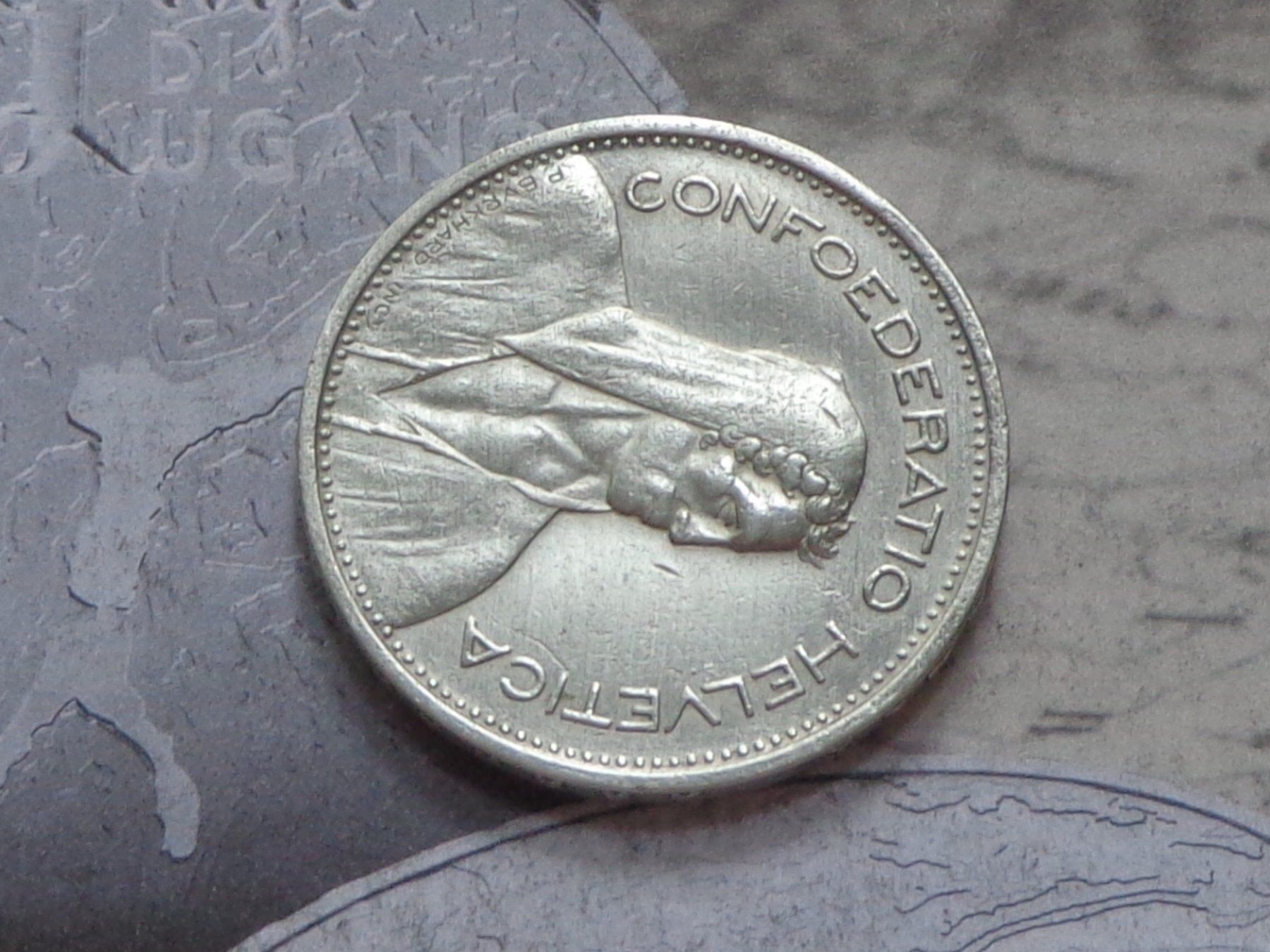 Tutti le monete: 5 Fr. 1952 B  Superbe Qualité - Rare – Usato da Pully venduto da UCA01 5