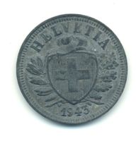 Schweiz Suisse 2 Rappen 1943