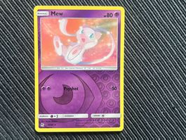 Pokemon Karte Hidden Fates Mew Reverse Holo near Mint