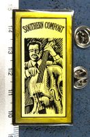 SOUTHERN COMFORT MUSIC 2NÄGEL PIN GROSSS 52x30mm GLASIERT