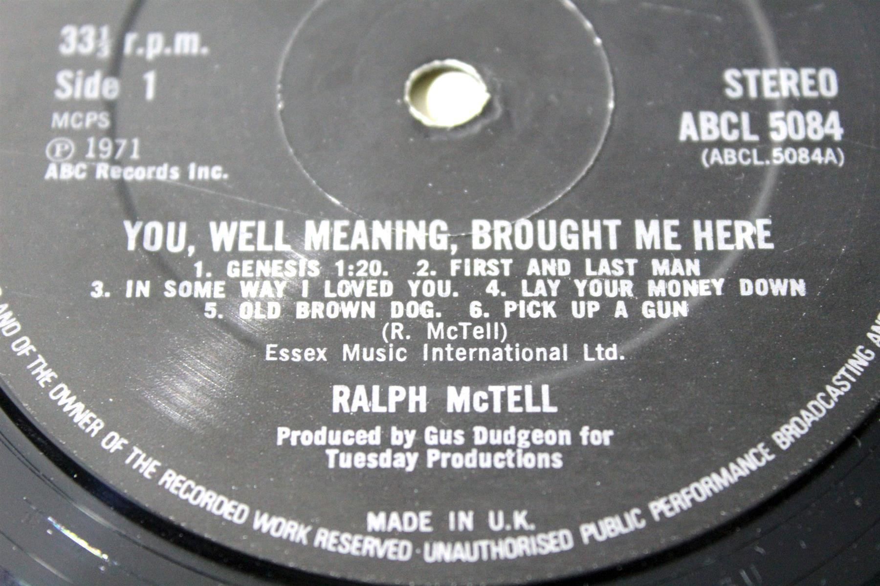 Schallplatten: RALPH McTELL: You Well-Meaning Brought – Gebraucht aus Bern von kultiges 4