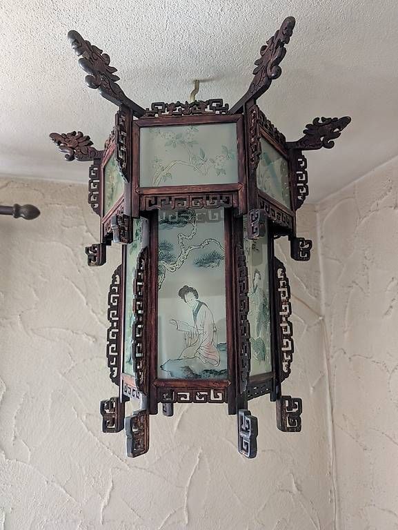 Lampade: 2 handbemalte chinesische Laternen – Usato da Brügg BE venduto da lari07 2