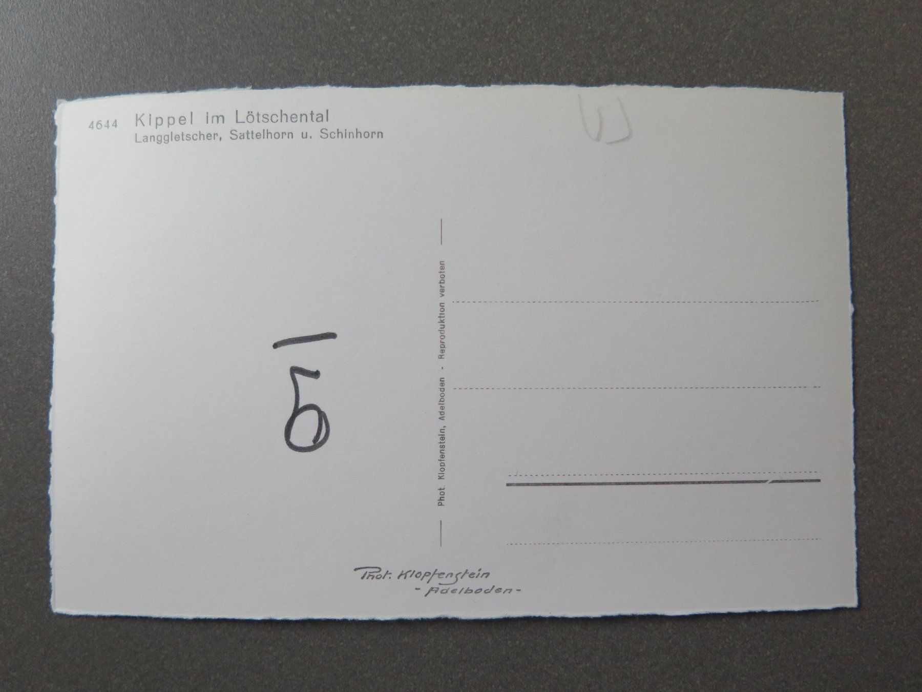 Cartoline postali: LÖTSCHENTAL - KIPPEL – Usato da Wittenbach venduto da lipasal 1