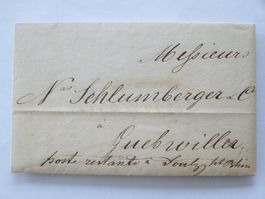 OBER USTER > GUEBWILLER - 1836, Faltbrief, Text