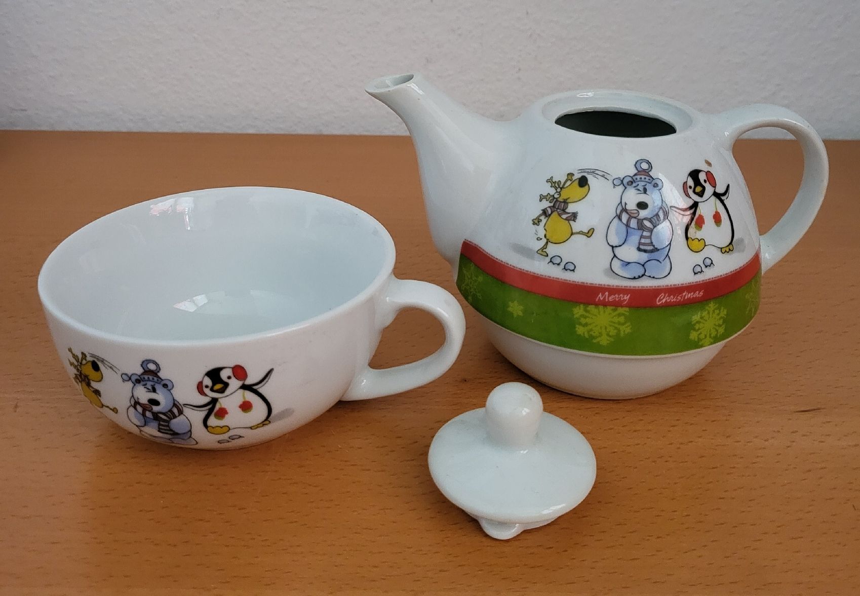 Tazze: Teekännchen mit Tasse, Weihnachts-Motiv – Usato da Winterthur venduto da Baer49 1