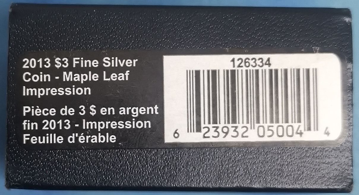 Tutti le monete: Maple Leaf 2013 Silber 3$ in Original-Box mit Zertifikat  – Nuovo e nell'imballaggio originale da Küssnacht am Rigi venduto da Gold_und_mehr 7