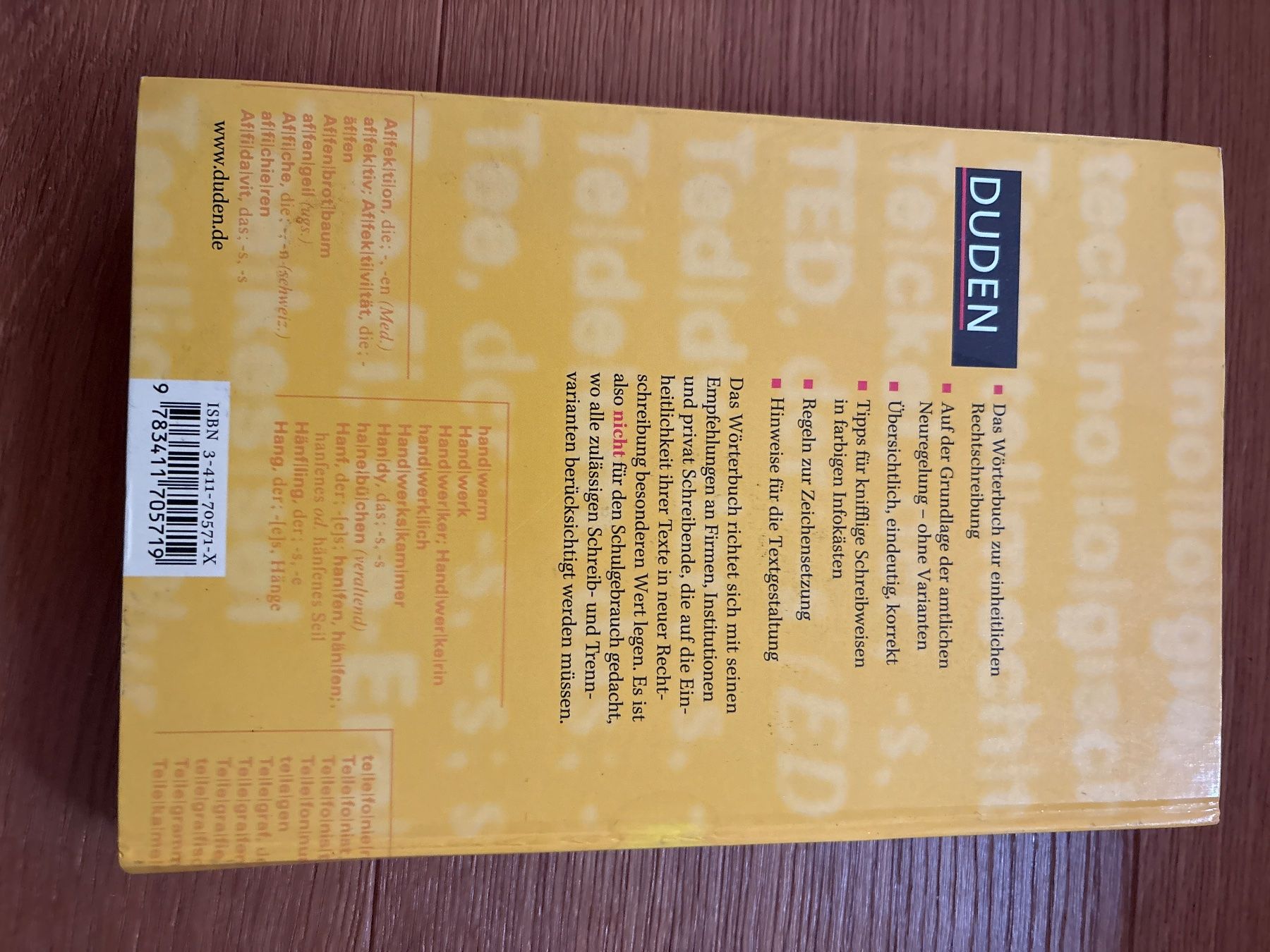 Bücher: Duden - Deutsche Rechtschreibung – Gebraucht aus Elfingen von Huckuck 1