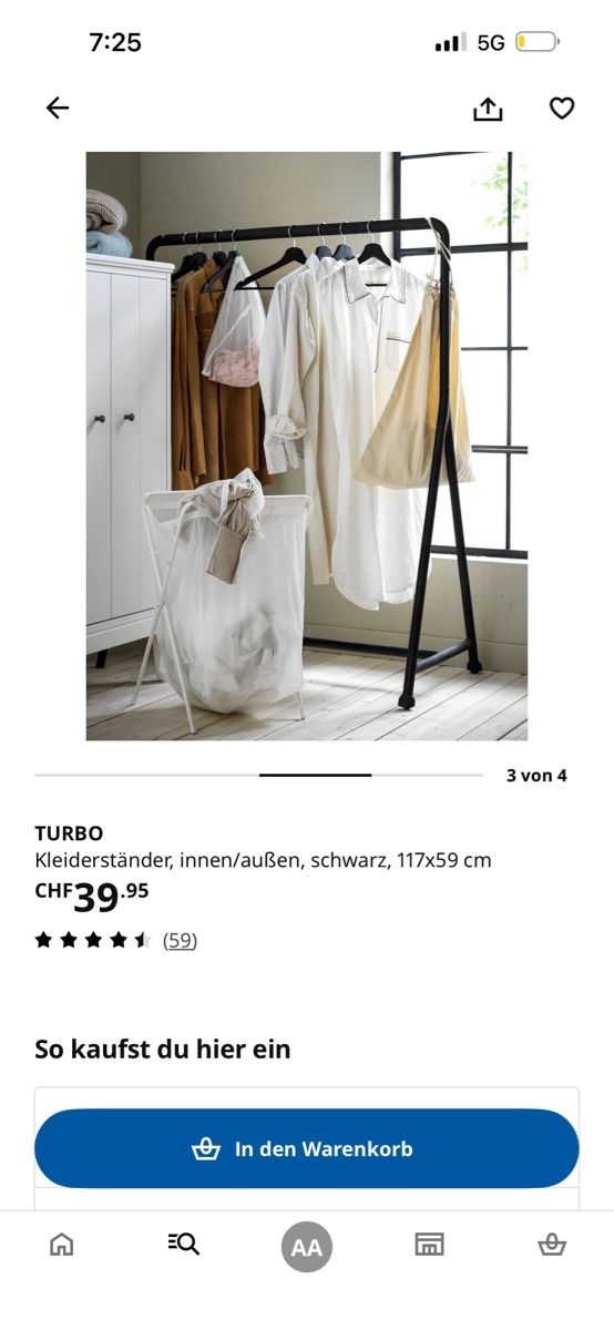 Ikea Porte manteau: Kleiderständer Turbo – D'occasion à Luzern par Alexia.Angrisano 1