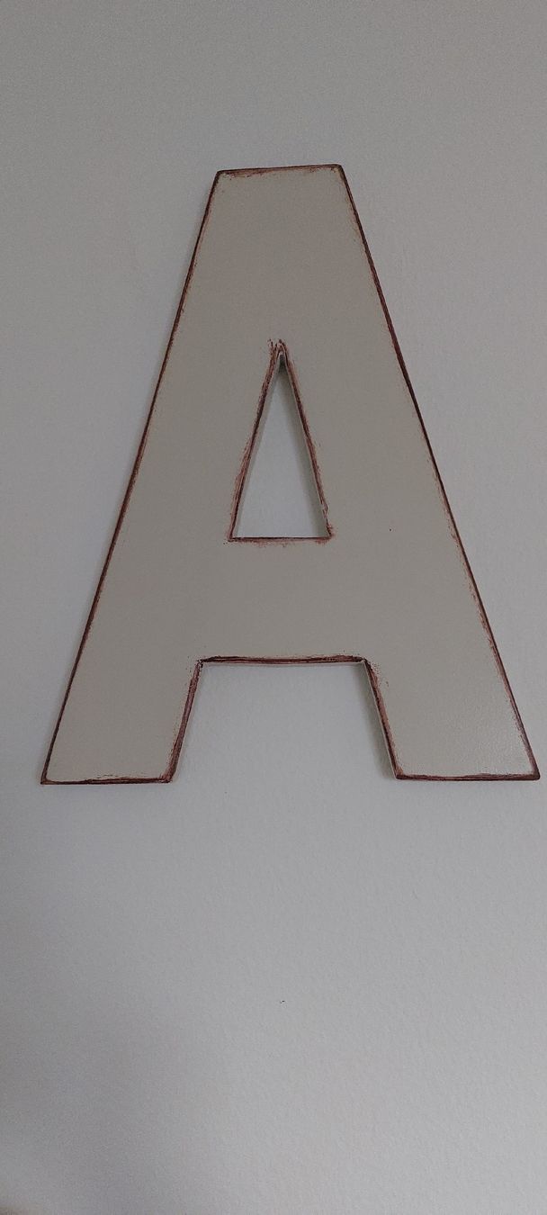 Alle Dekorationen: Grosser Holz Schriftzug ANGEL – Gebraucht aus Rheinfelden von Zottel3 3