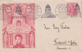 Ganzsache 1913 'Weihe des Völkerschlacht Denkmals'