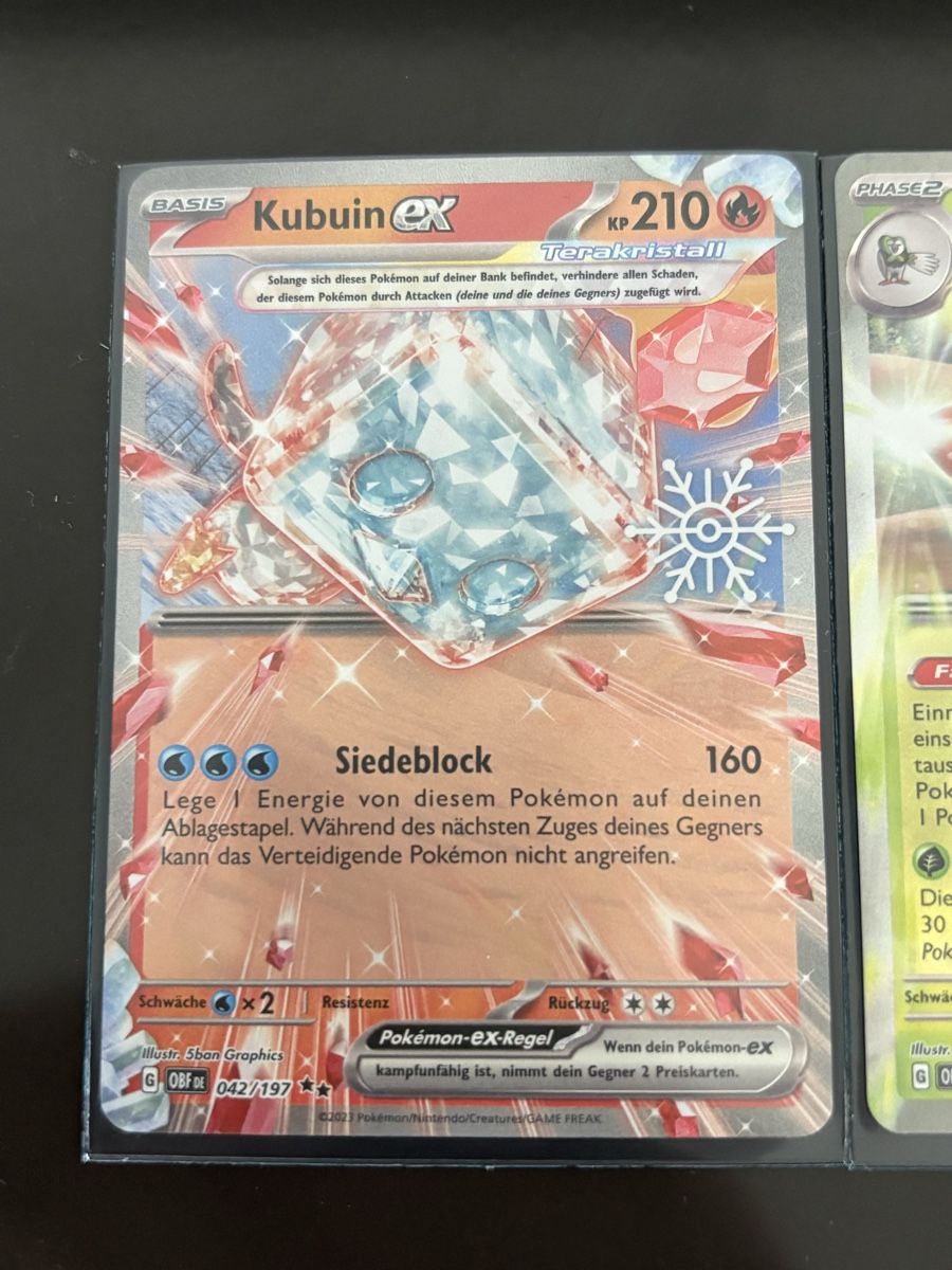 Pokémon Cartes à collectionner: Kubuin ex & Silvarro ex, Pokémon Obsidian Flames DE – Neuf (Voir description) à Basel par Michele4123 1