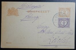 Niederlande alte Karte von 1916