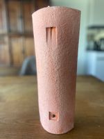Kerzenhalter, neuer Dachfirstziegel als Kerzenhalter