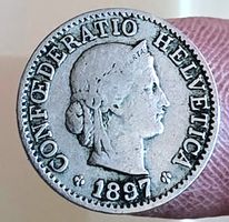 SCHWEIZ 5 RAPPEN 1897 *RAR*