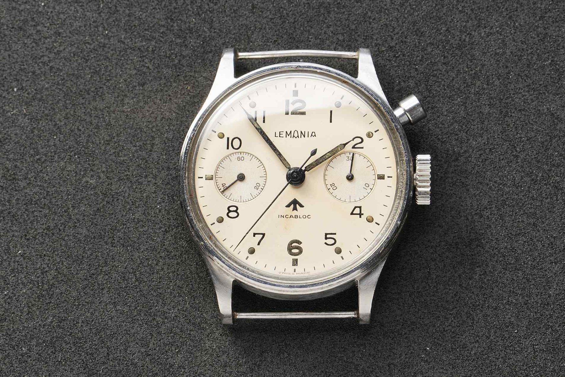 Lemania Orologi: Lemania MK I Monopusher Chronograph Reference 6B/551 – Usato da Luzern venduto da ChronoScope6004 1