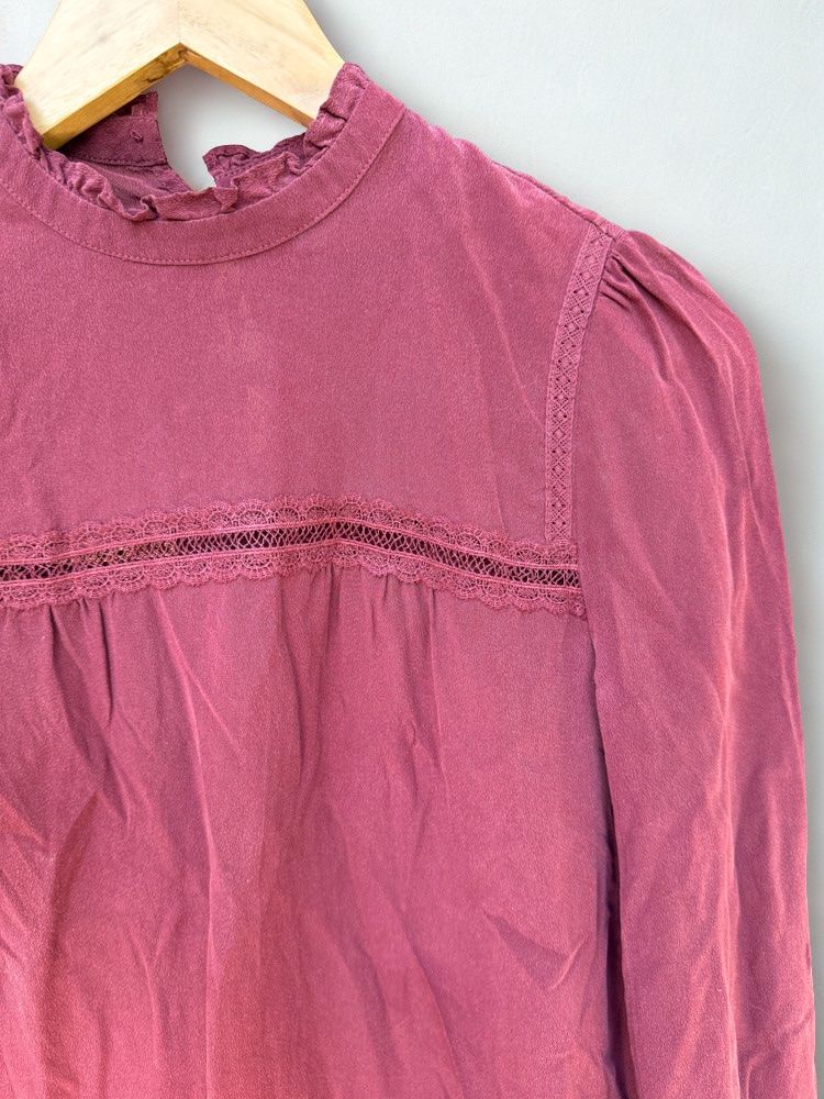 Sezane Blusen: Blouse Sezane couleur bordeaux taille S – Gebraucht aus Pully von Lili_Frei 2