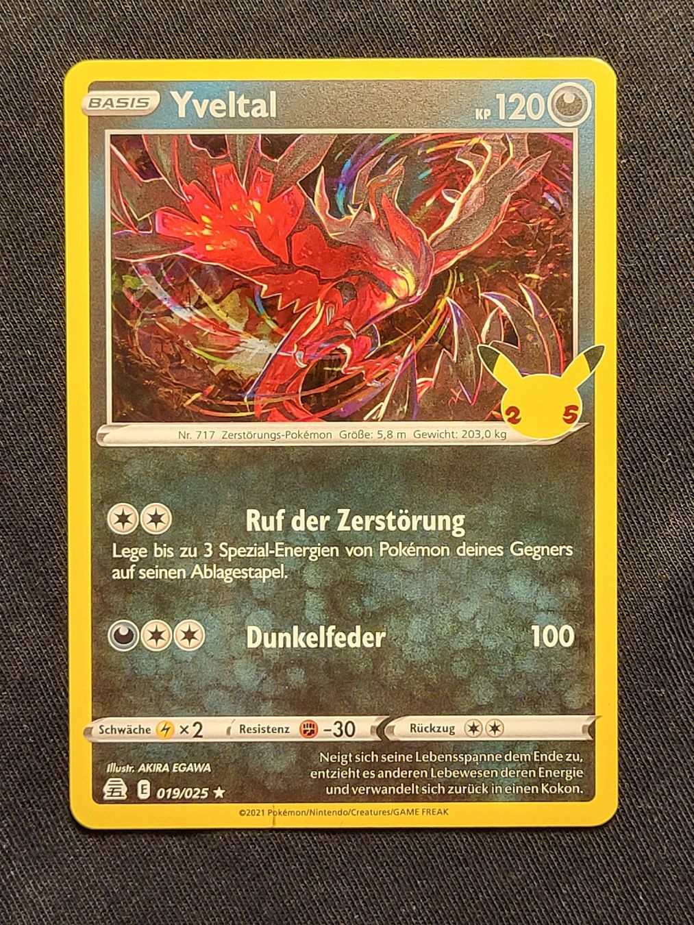 Pokémon Carte collezionabili: Yveltal 019/025 DE – Usato da Grindelwald venduto da lego9
