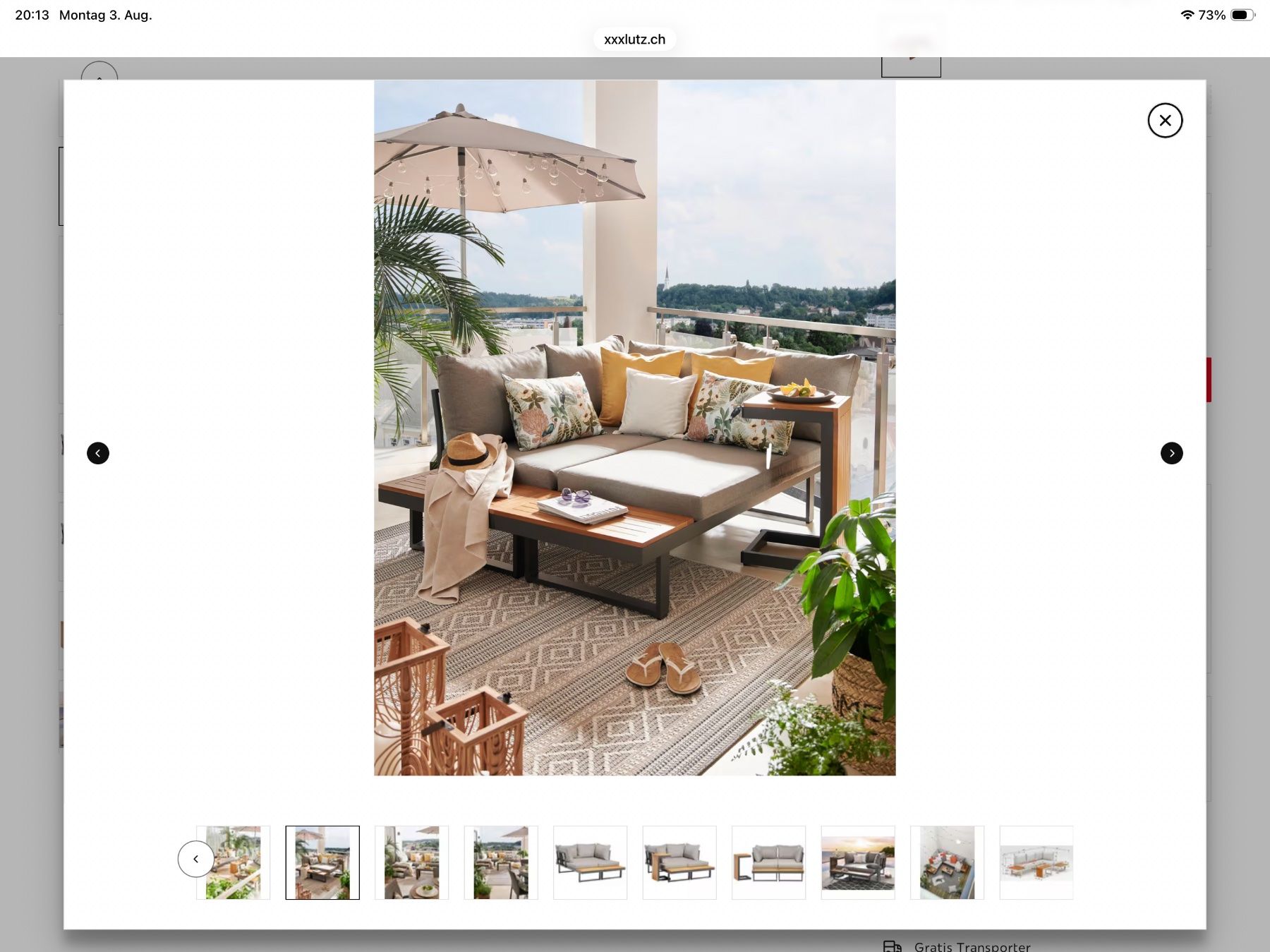 Sofas: Gartenlounge set – Gebraucht aus Kloten von Multipod 4