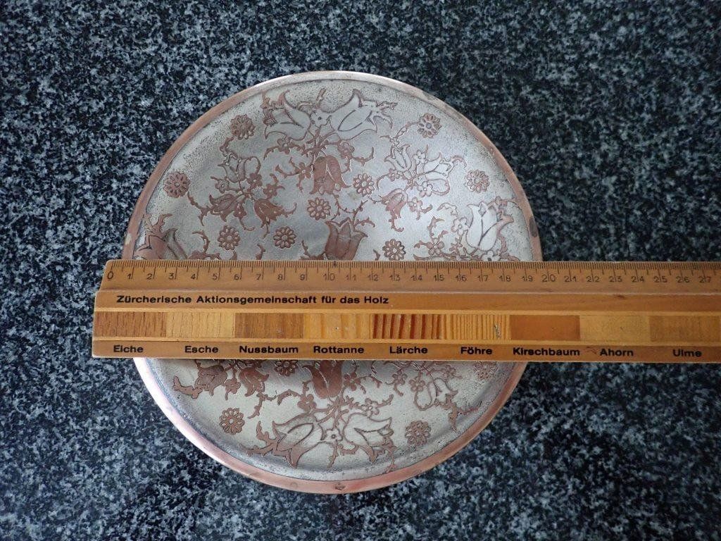 Ciotole: Kleine Metallschale mit Blumenmuster 20cm – Usato da Galgenen venduto da Marc98 4