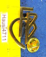 FUSSBALL SCHWEIZ FCB FC BASEL SCHMUCK-PIN GOLDIG CUTOUT 33mm