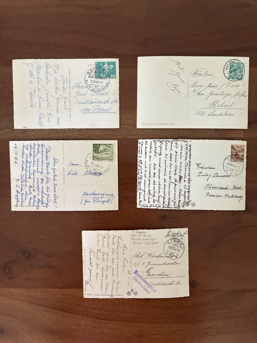 Cartes postales: 9 Ansichtskarten Schweiz von Sachseln OW – D'occasion à Oftringen par Cla.vD.74 1