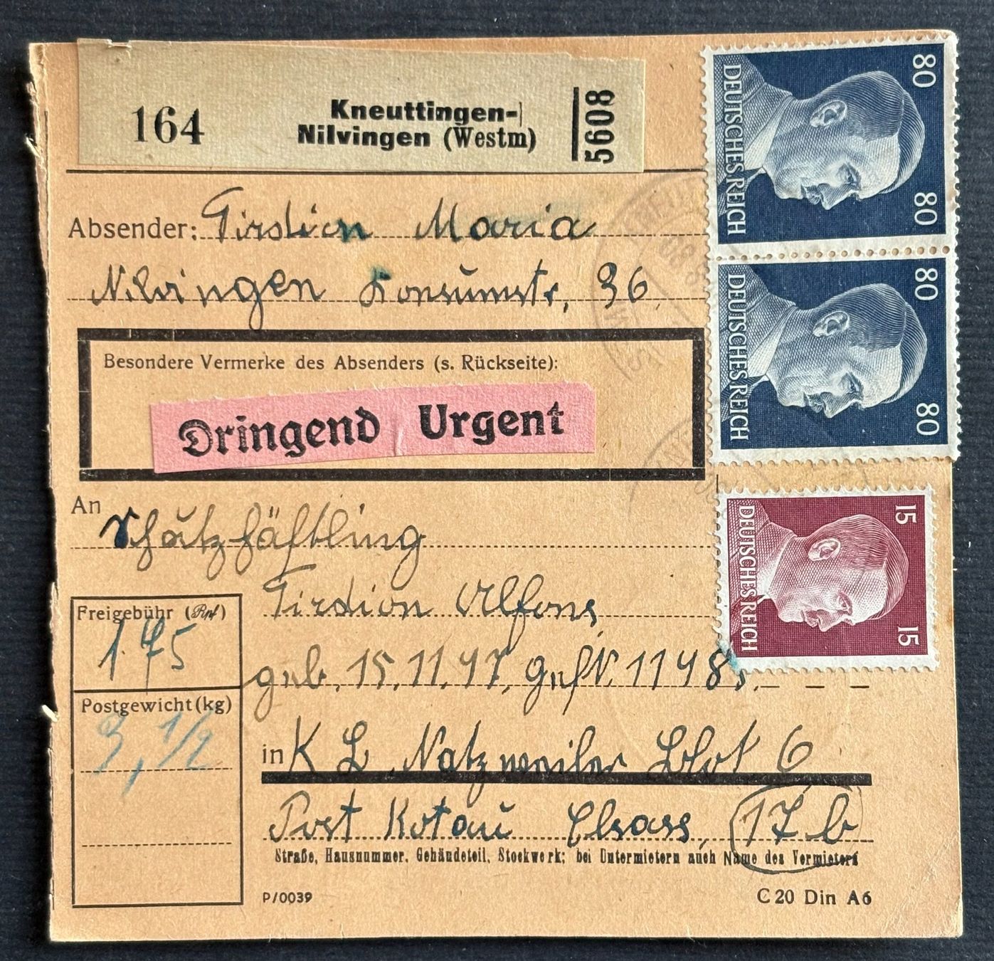 Tutti i francobolli: DEUTSCHES REICH – Usato da Ostermundigen venduto da Heavenmaus75