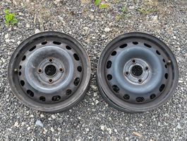 2x Stahlfelge 5,5Jx14 ET49, LK 4x100, Zentralloch 55 mm