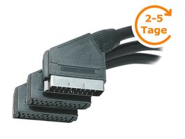 Scart Y-Kabel (21-pol), Länge 20 cm