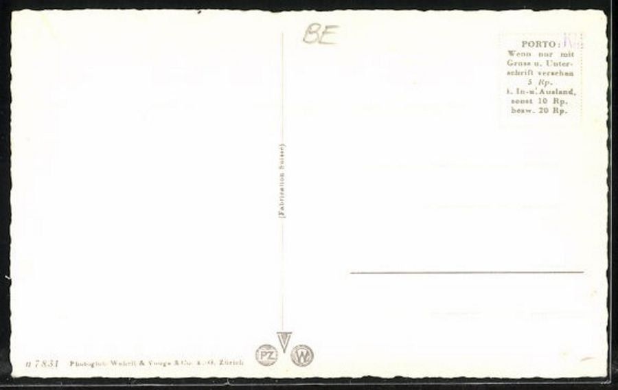 Ansichtskarten: Interlaken, Schwimmbad, um 1931 – Gebraucht aus Frauenfeld von POML 1