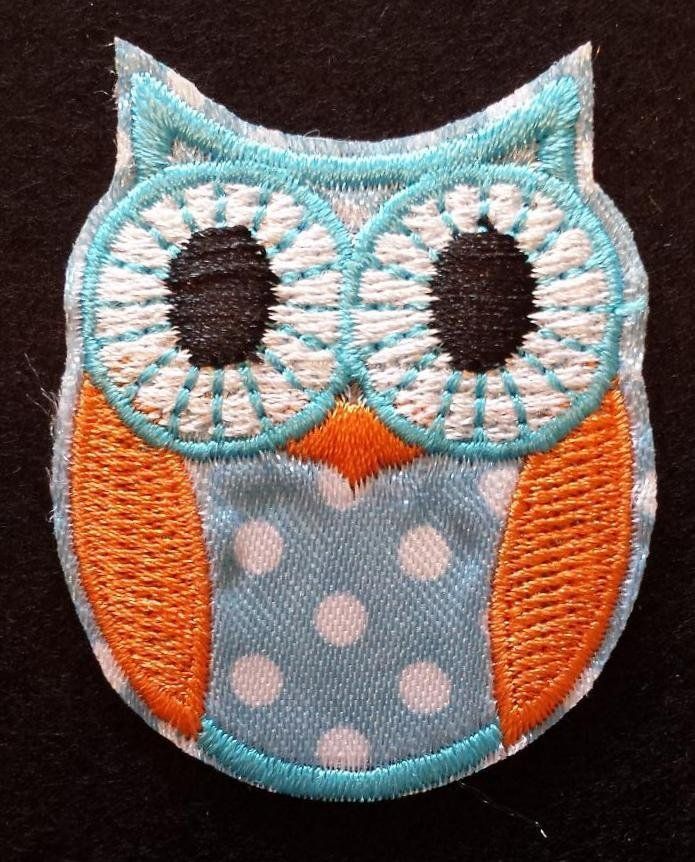 Patches: Eule Aufnähen/ Aufbügelapplikation – Neu (gemäss Beschreibung) aus Langenthal von flowersNbirds