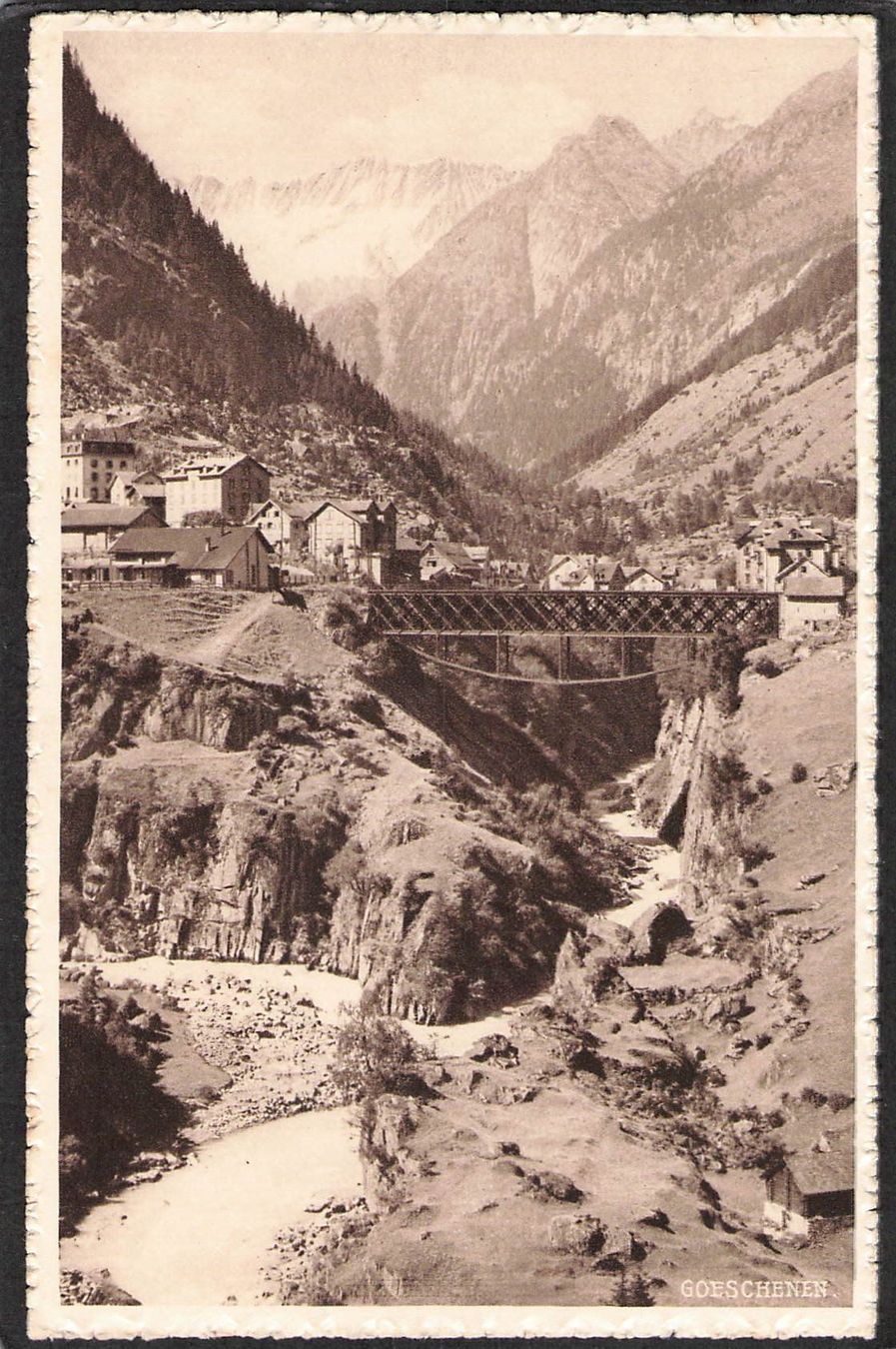 Cartes postales: -Goeschenen – D'occasion à Reichenburg par Pipo-67